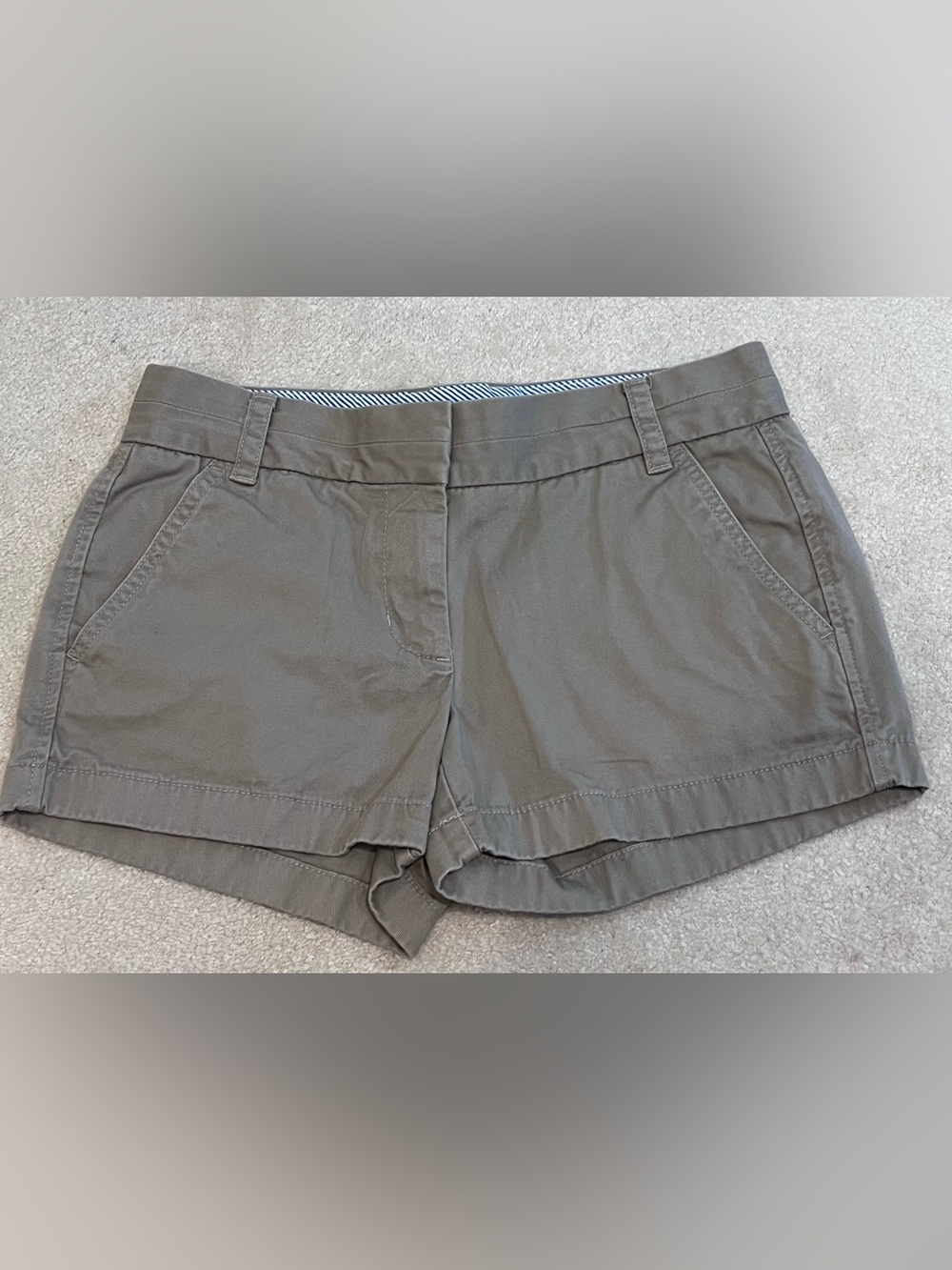 J. Crew Tan Low-Rise Cotton Shorts